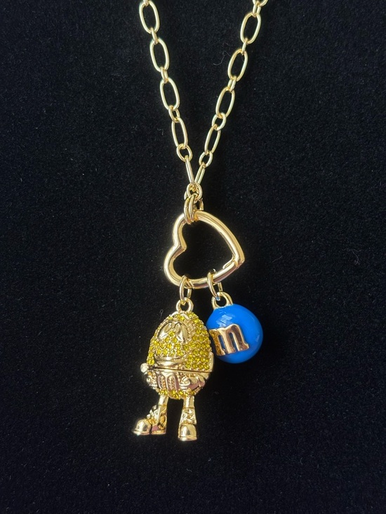 kate spade Jewelry - The Kate Spade x M&M’s Statement Pendant Necklace 3D peanut RARE!!
